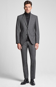 Anzug Herby-Blayr in Dunkelgrau gemustert