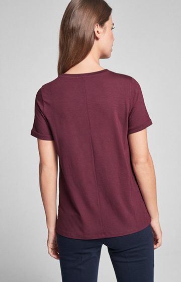 T-Shirt Tessa in Bordeaux