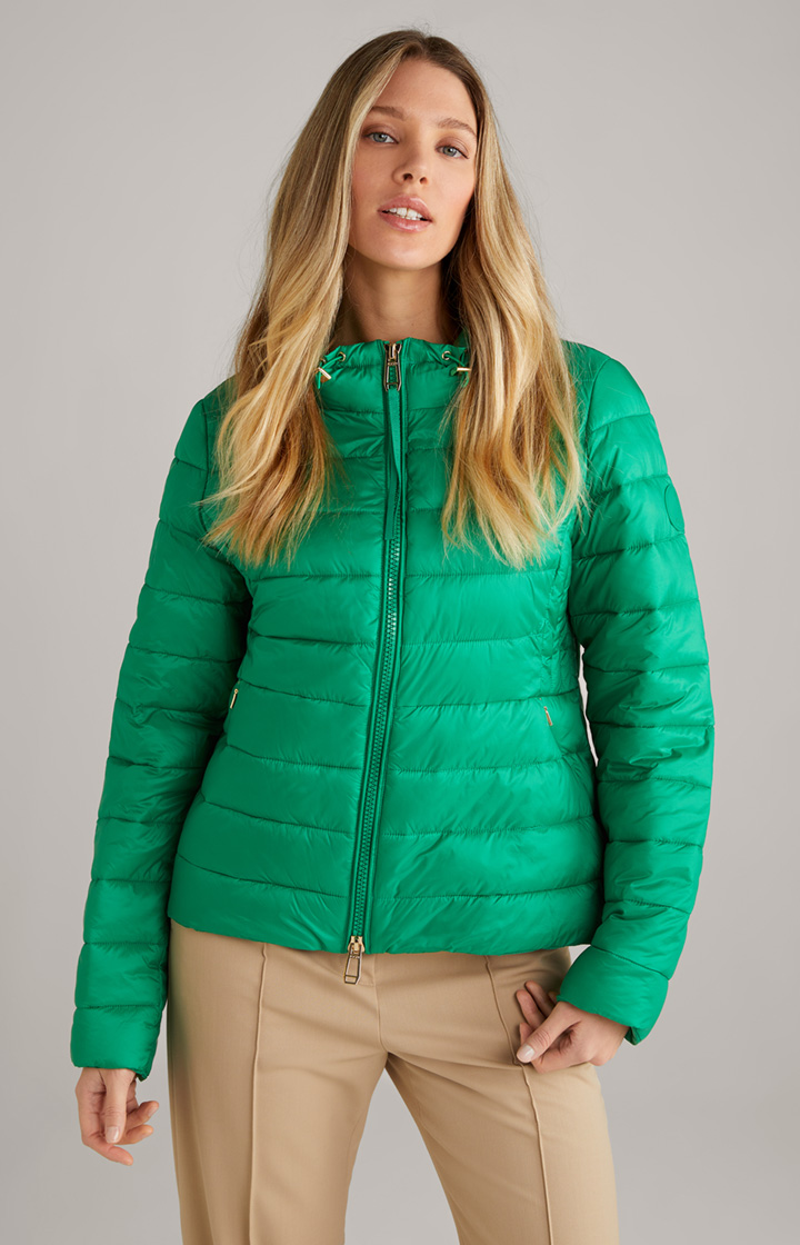 Quilted jacket in green