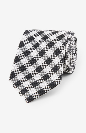 Krawatte in Schwarz kariert