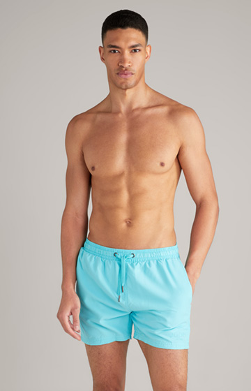 South Beach swim shorts in turquoise