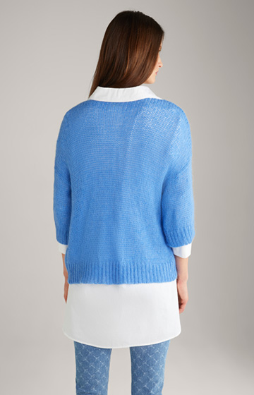 Knitted Sweater in Blue