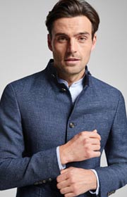 Sakko Hankook in Blau gemustert