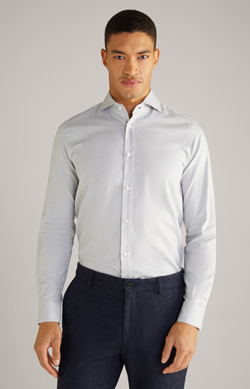 Paiton Cotton Shirt in Light Grey