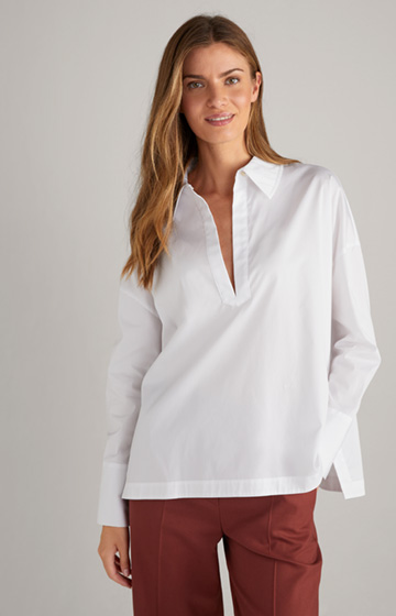 Oversize-Bluse in Weiß