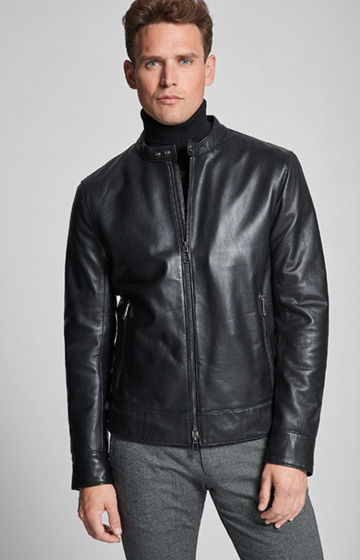 Lederjacke Nero in Schwarz