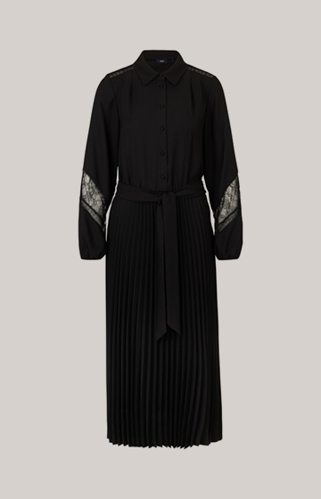 Maxi Crêpe Dress in Black