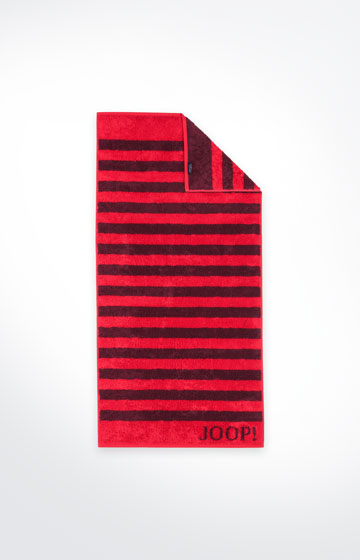 Handtuch Classic Stripes, Rubin