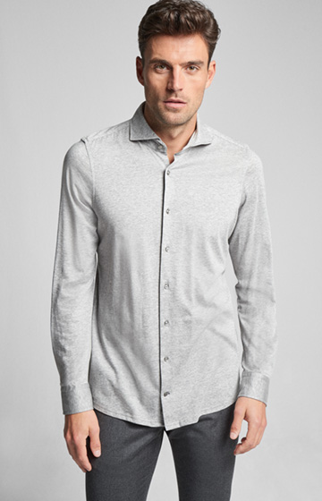 Jersey-Hemd Pajos in Silber meliert