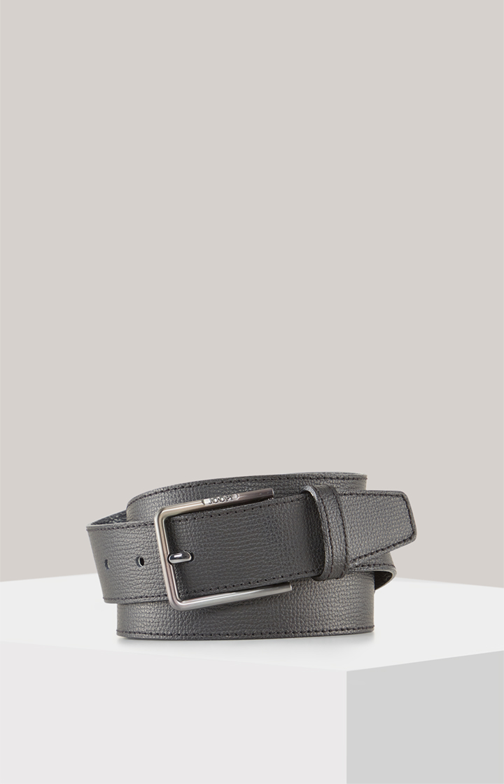Mixed Leather Belt in Black