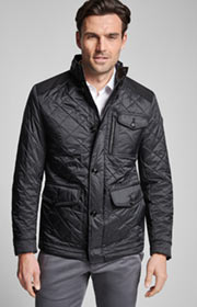 Steppjacke Clinton in Schwarz