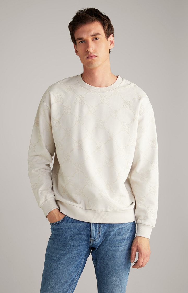 Tadeo Cotton Sweatshirt in Light Beige