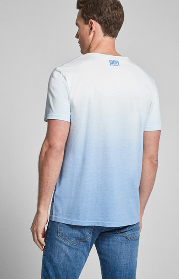 T-Shirt Anouk in Hellblau/Weiß