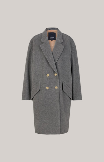 Wool Mix Coat in Grey