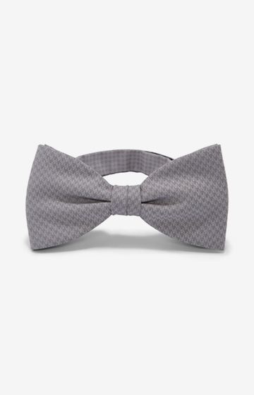 Fliege in Pastellgrau gemustert