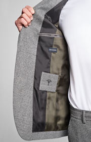 Anzug Hustle-Bax in Anthrazit meliert