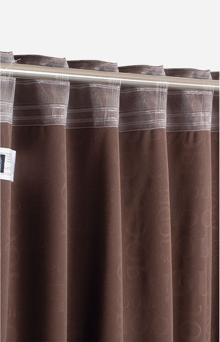 Ready-made JOOP! MATCH Curtain in Umber, 140 x 250 cm