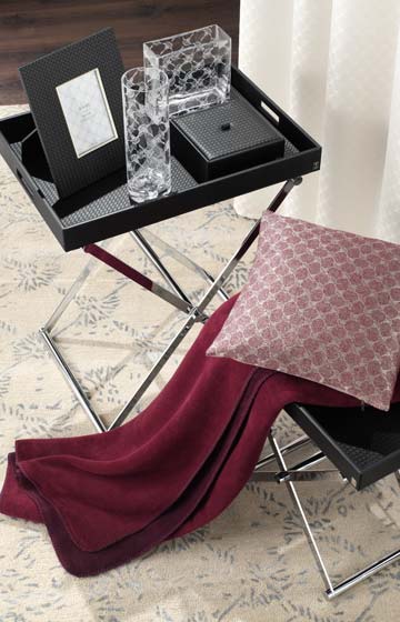 Crystal vase all-over print (20x8x20), white