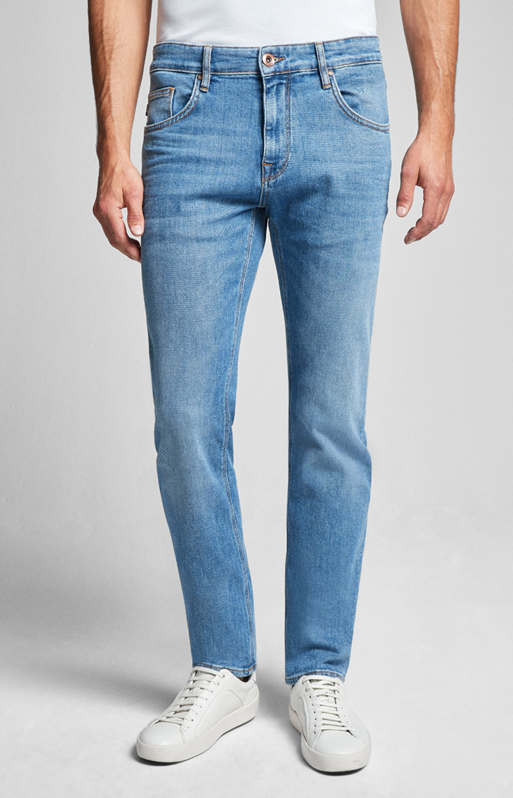 Jeans Roy in Stonewashed-Blau