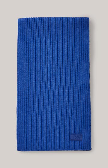 Francis Knitted Scarf in Blue