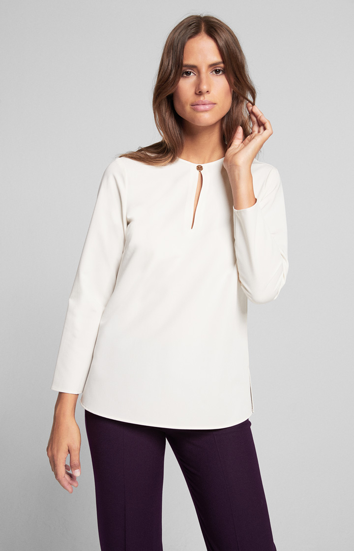 Image of Bluse Bell in Creme
