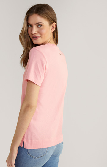 Baumwoll T-Shirt in Rosa