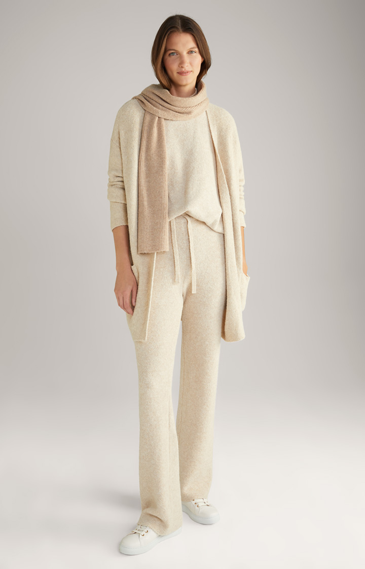Knitted Trousers in Beige