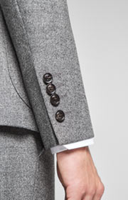 Anzug Hustle-Bax in Anthrazit meliert