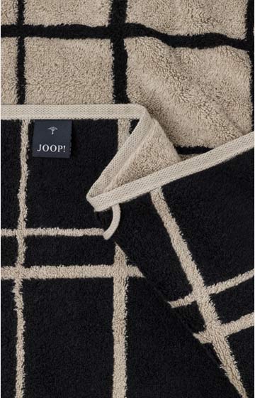 Ręcznik dla gości SELECT LAYER marki JOOP! w kolorze hebanowym, 30 x 50 cm