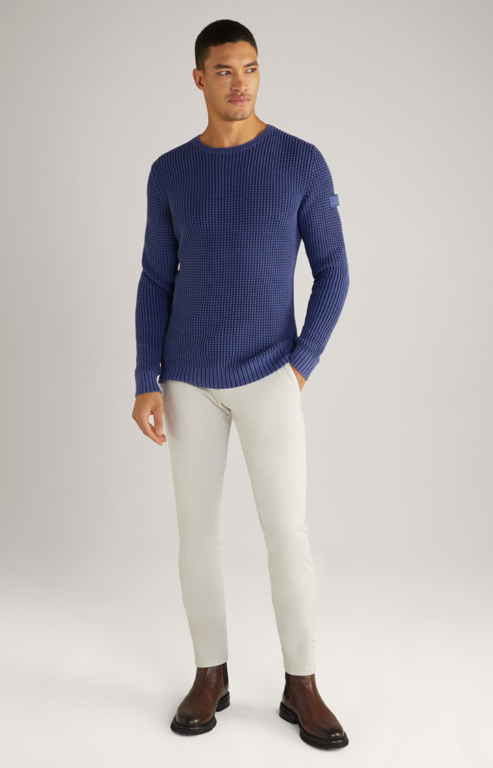 Hadriano Knitted Jumper in Navy