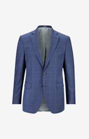 Baukasten-Sakko Finch in Blau kariert