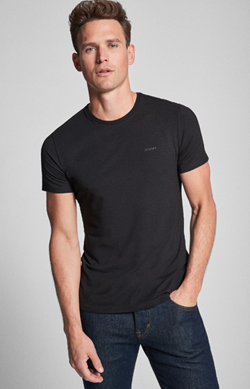 2er-Pack Modal Cotton Stretch Shirts in Schwarz