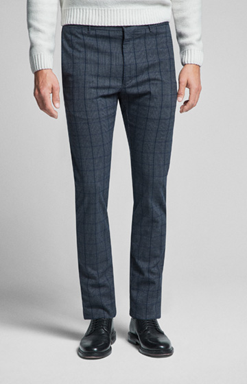 Hose Steen in Navy kariert