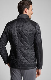 Steppjacke Clinton in Schwarz