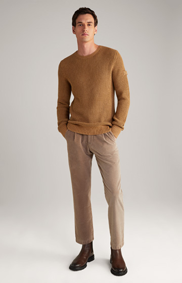 Hadriano Knitted Jumper in Camel
