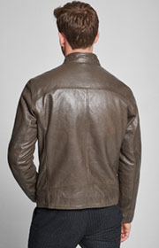 Lederjacke Cleary in Fossil-Braun