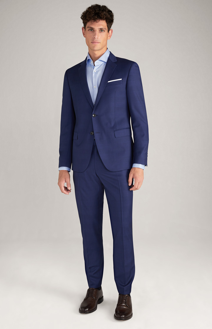 Herby-Blayr Suit in Blue Check