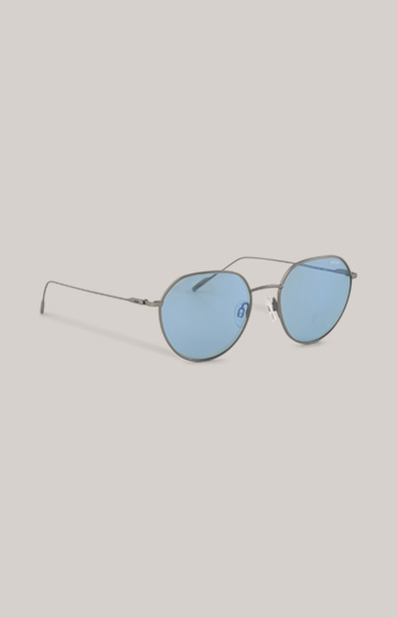 Sonnenbrille in Dunkelgrau/Blau