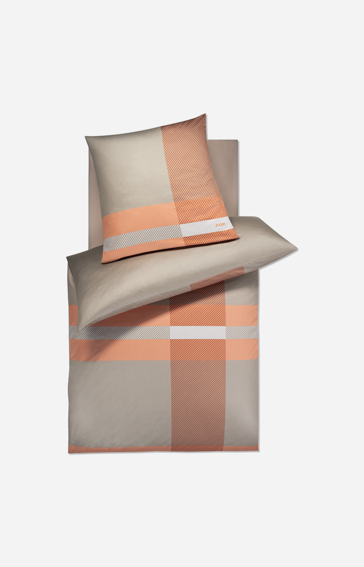 JOOP! MODERN bedlinen in brown-grey/orange