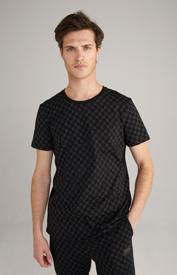 Loungewear T-Shirt in Schwarz