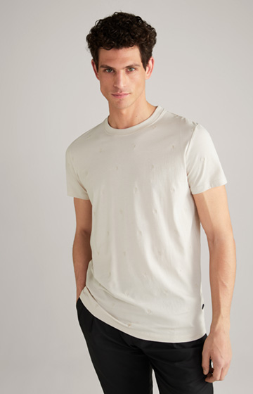 Panos Cotton T-Shirt in Off-White