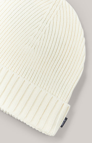 Francis Knitted Beanie in Off-white