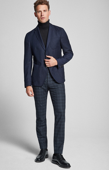 Hose Hank in Dunkelblau kariert