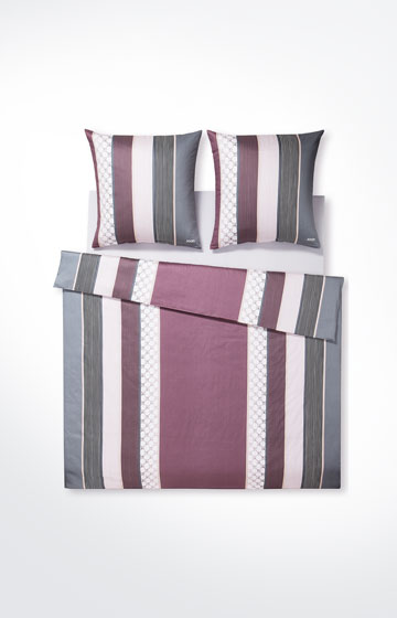Bettwäsche Cornflower Stripes, Deep Wine