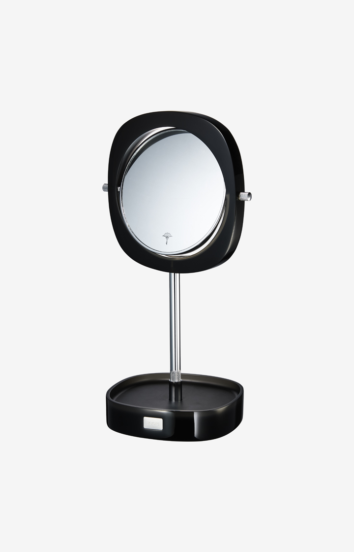 Crystal Line cosmetic mirror in anthracite
