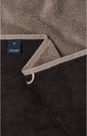 JOOP! CLASSIC DOUBLEFACE Face Towel in Mocha, 30 x 30 cm