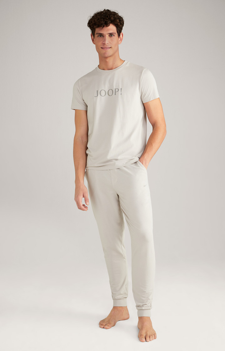 Loungewear T-shirt in Light Beige