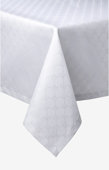 JOOP! Cornflower All-over Tablecloth in White, 140 x 190 cm