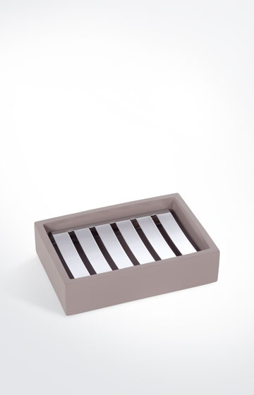 Seifenschale Bathline, Grau-Rosé