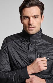 Steppjacke Clinton in Schwarz